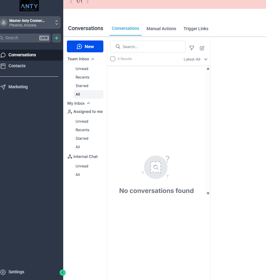 Go to settings in Anty Connect